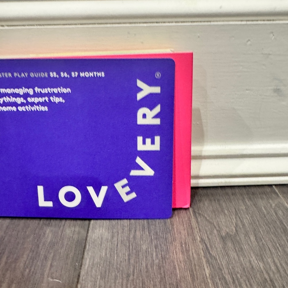 NWOT Lovevery Purple and Pink The Persister Play Guide for Kids 55-57 months - Picture 2 of 4